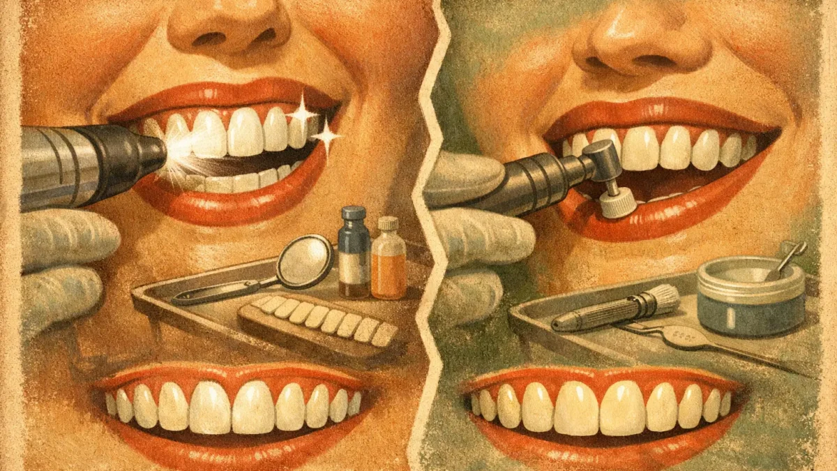 Teeth Whitening and Polishing Difference